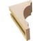 Ekena Millwork 3"W x 6"D x 9"H Classic Hughes Rough Cedar Woodgrain TimberThane Corbel, Primed Tan CORUR03X06X09HUGRCPR - alternate 3